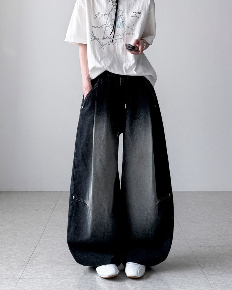 YOURNUS（ユアナス）の「Python Curve Wide Denim（Pants）」