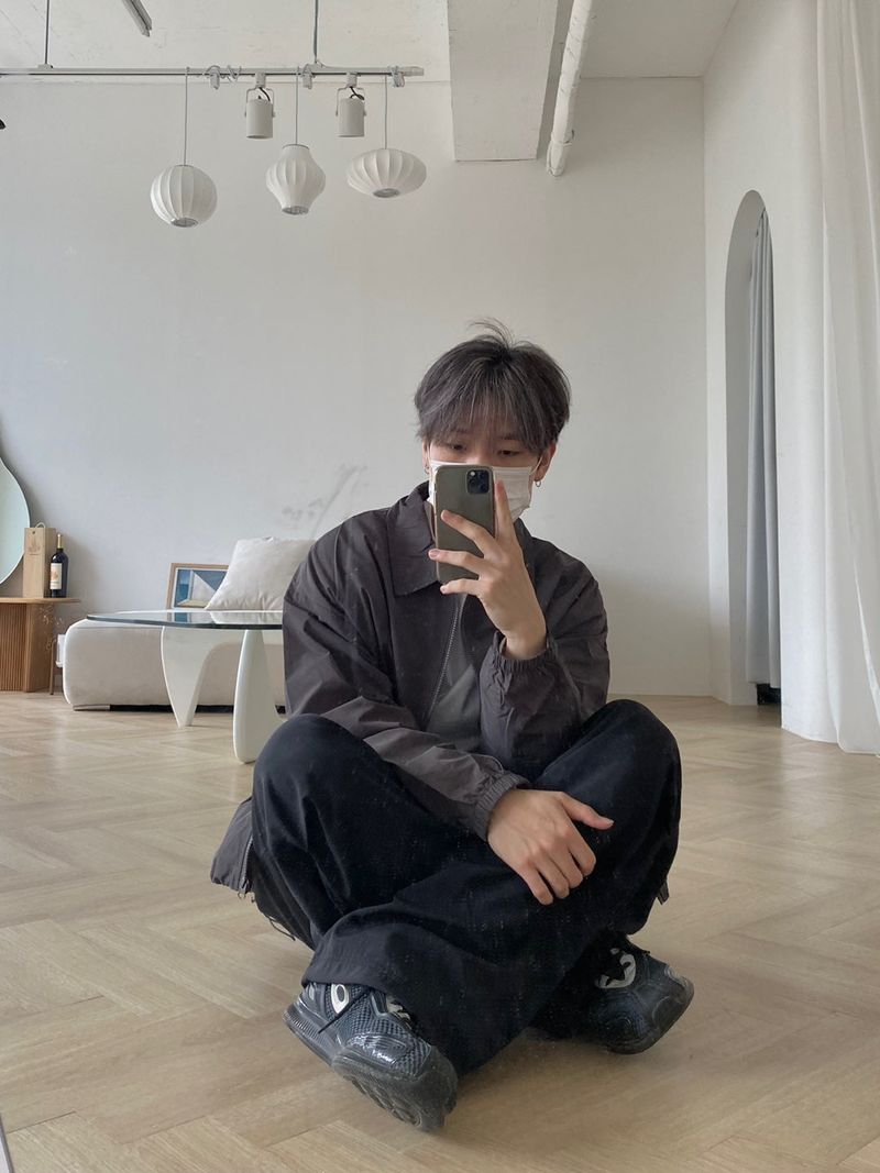 Offbeat Silver Ring Nylon Balloon Pants 2C