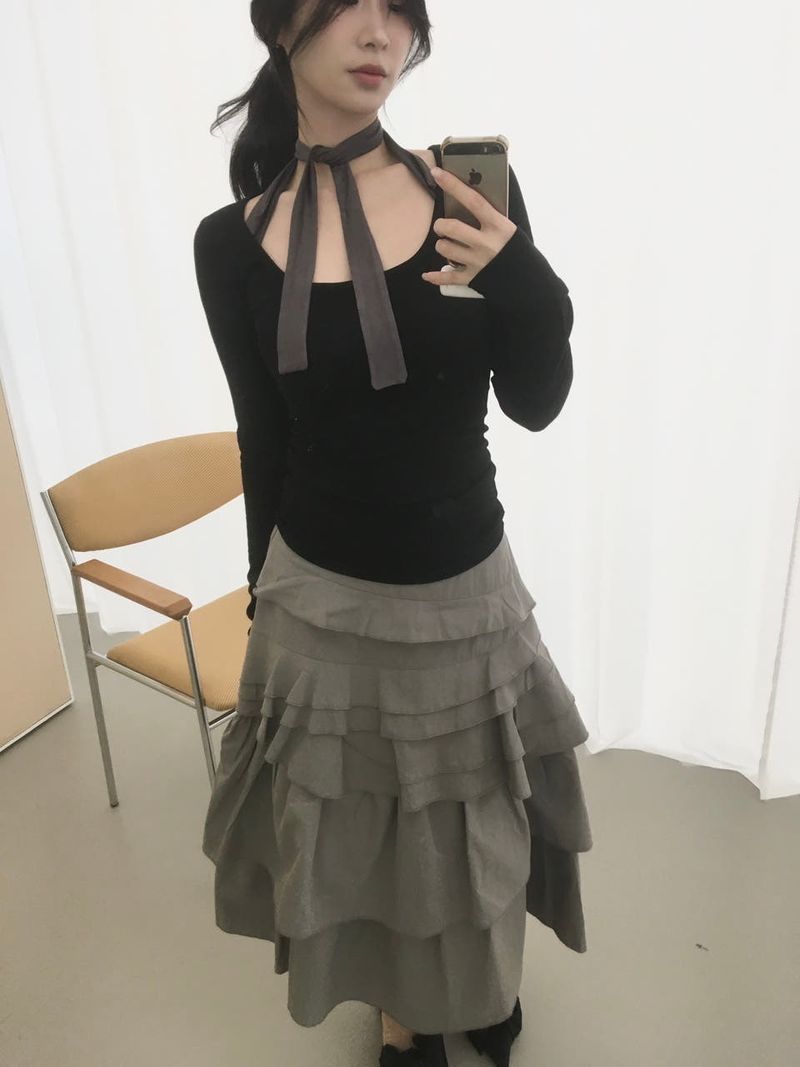 Evening cancan skirt