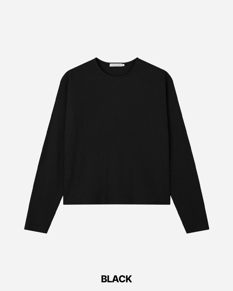 Soph Crop Waffle Long Sleeve