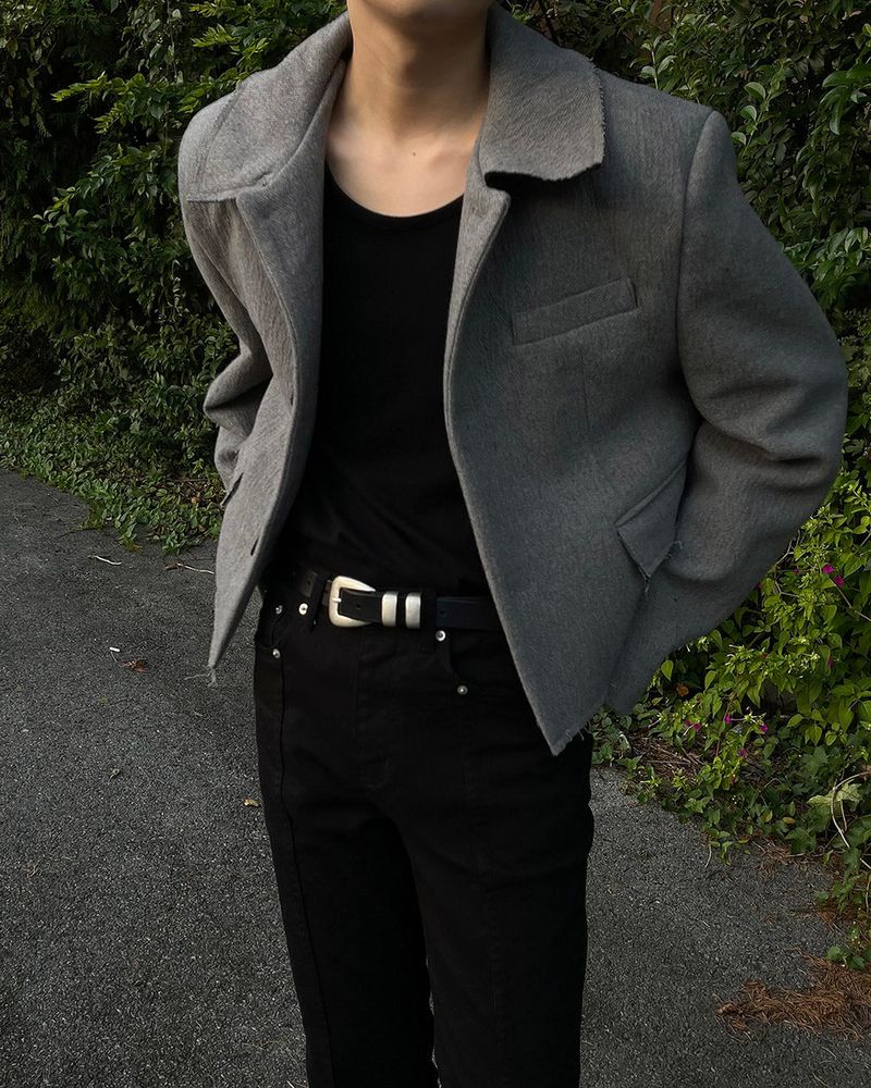 TAP Cutting Crop Wool Jacket