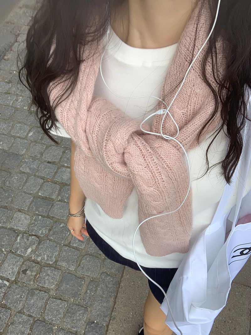 [MADE] Hi-mi alpaca twisted V-knit