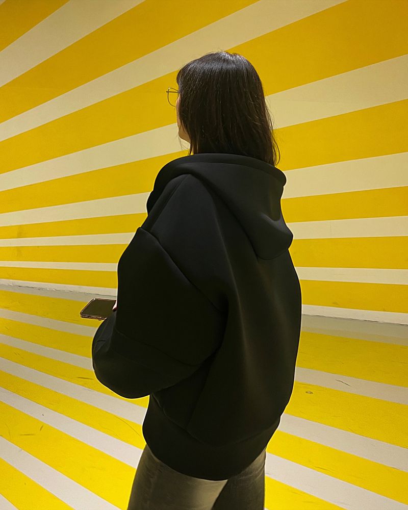 AE BULKY HOODIE ZIPUP_BLACK