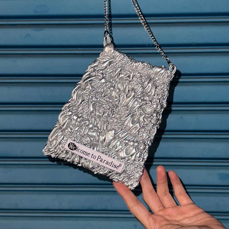 Sha-pei Rumple Bag (Silver)