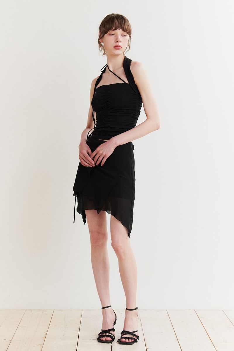 FAIRY HALTER TOP black