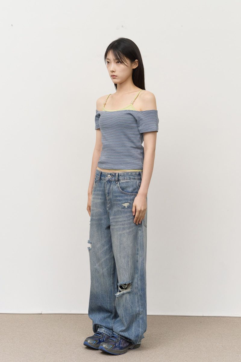 (W) Demian Striped Top
