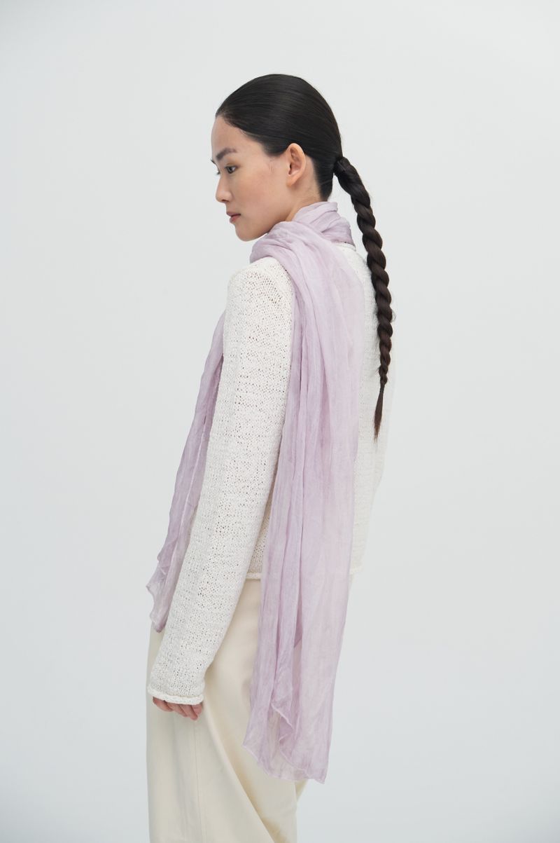 Pleats loom light scarf_5colors