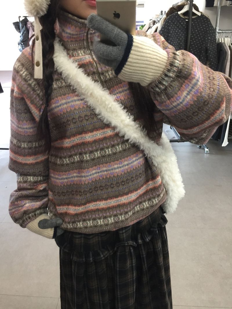 [MD's Pick] Cotton Candy Nordic Fleece Anorak (2color)
