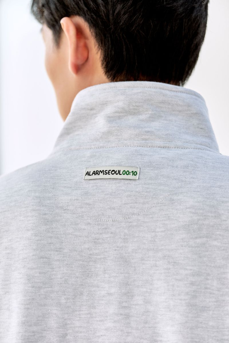 ALARM A ZIP UP HEATHER GRAY_UNISEX