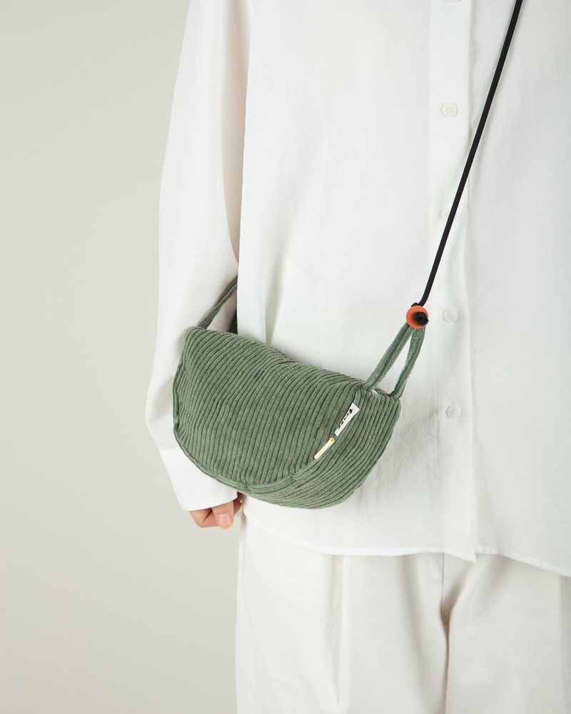 Pouch bag Corduroy Winter Forest