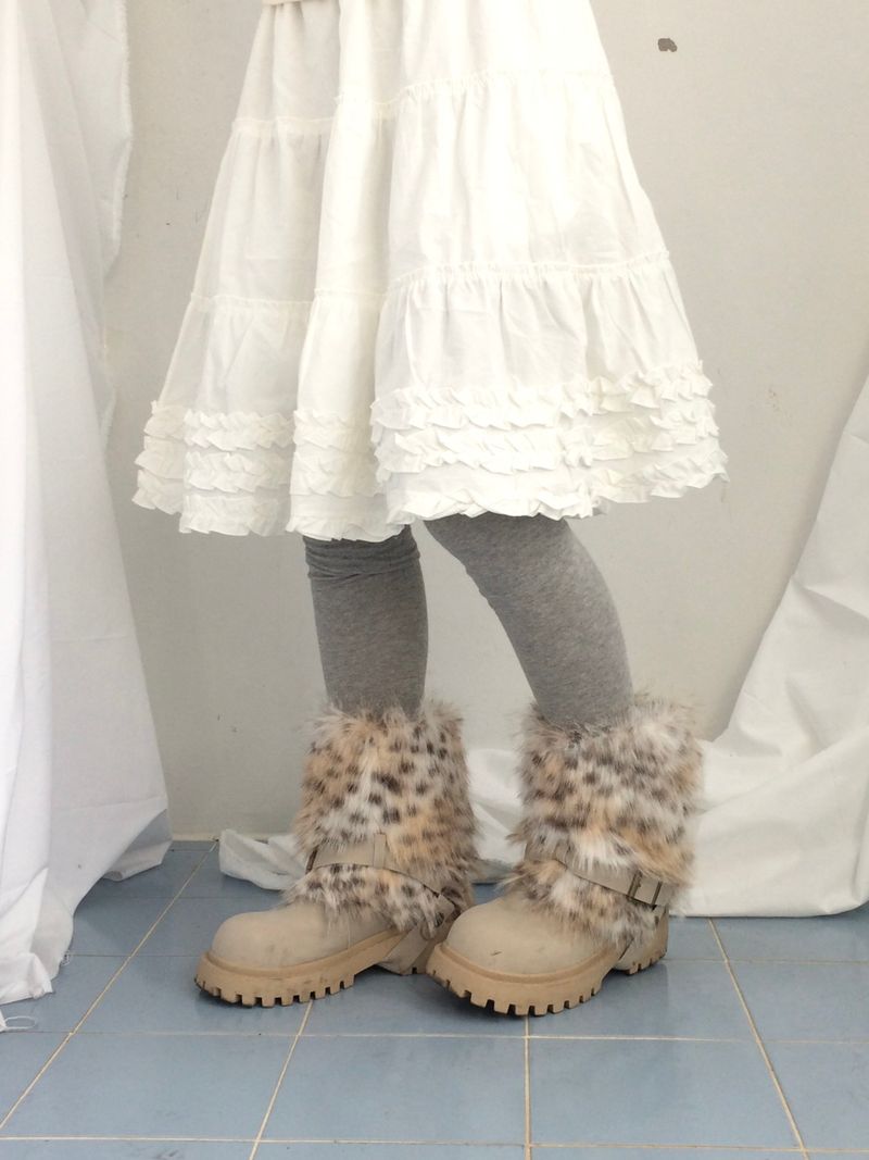 Vintage Stud Two Way Fur Boots