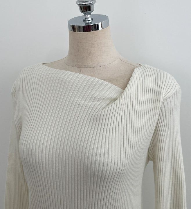 Luna Diagonal Unbalance Rib Knit (Strap Set)