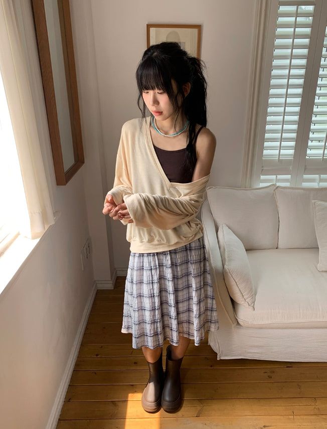 Leme Basic Color Layered Sleeveless