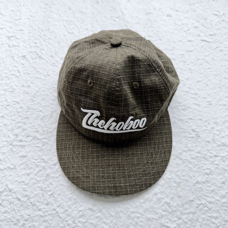 Army Grey Grid Embroidered Cap