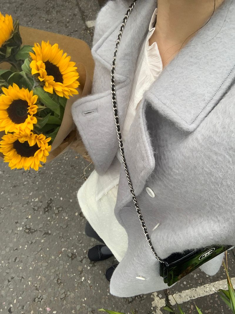 [MADE] Tion Mohair Handmade Pe Coat