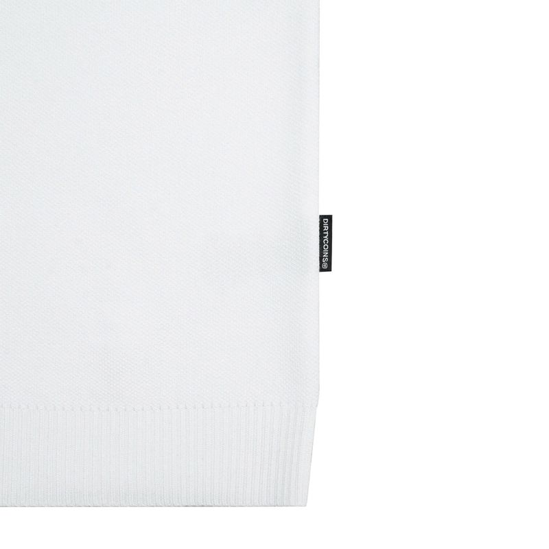 Knit Polo Premium Garment White Green