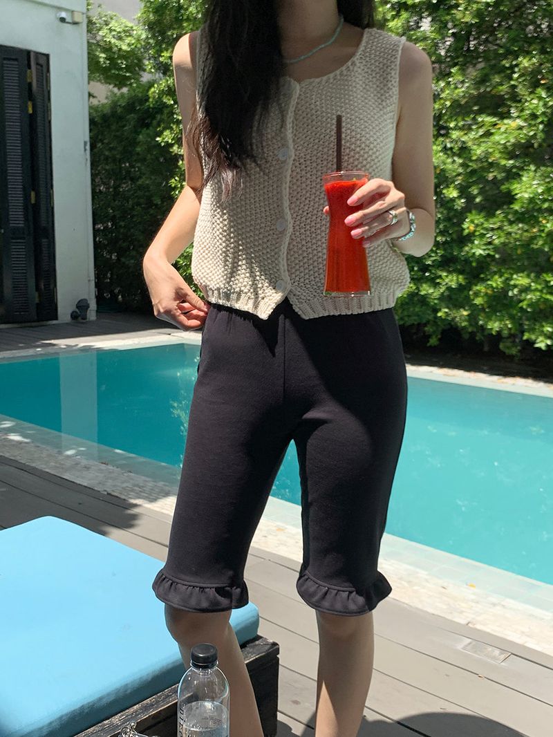 [MADE] LUBO FRILL BIKER PANTS