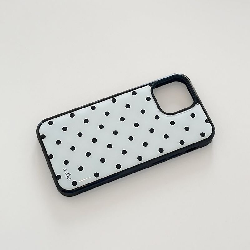 dot epoxy bumper case(white)