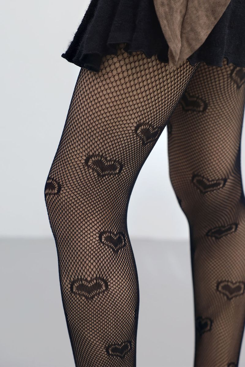 Lima Heart Mesh Stockings