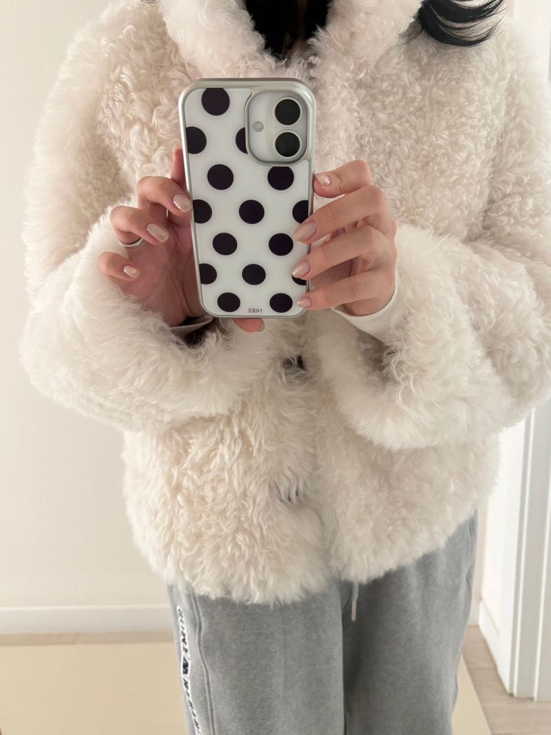 shop.nuee（ショップニュイ）の「ホリデードット パープル(silver glass)（スマホグッズ/小物）」
