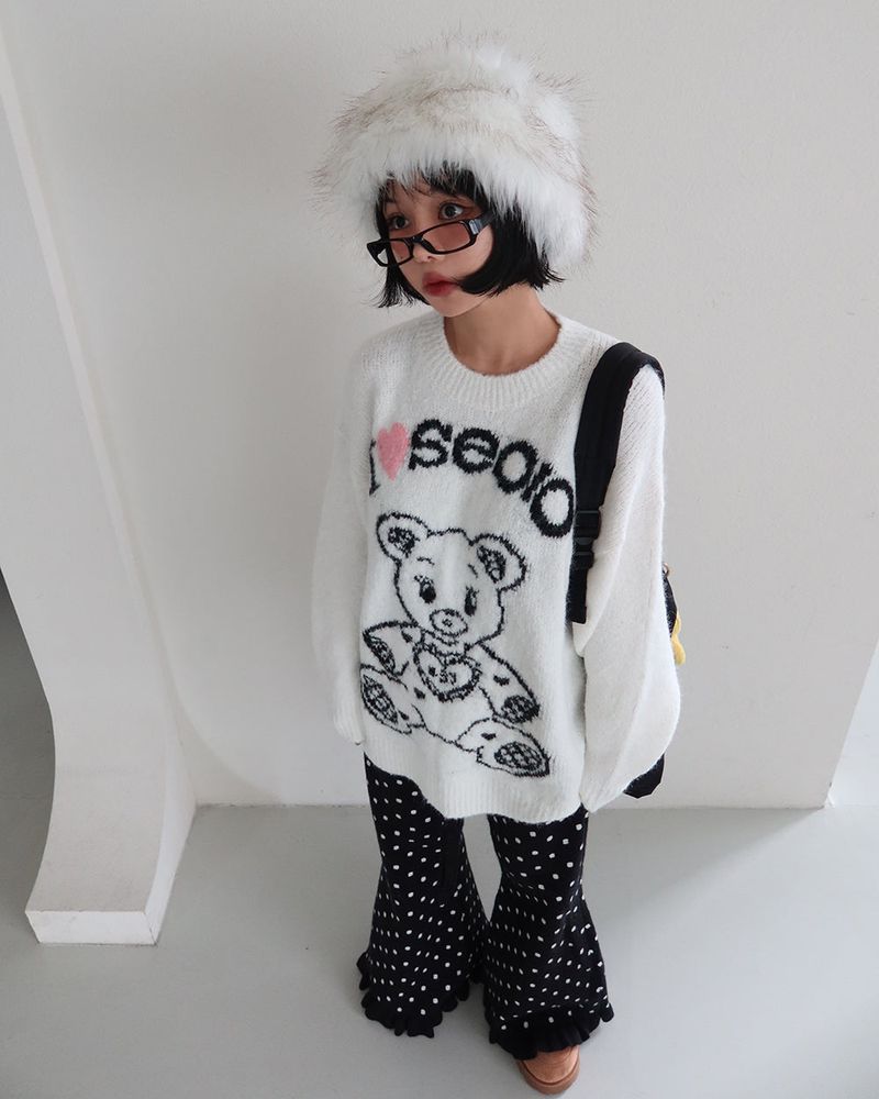 Kitchee bear oversized knitwear