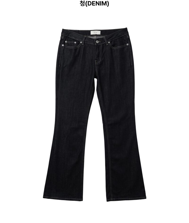 Amin Lyocell Low-Rise Bootcut Denim