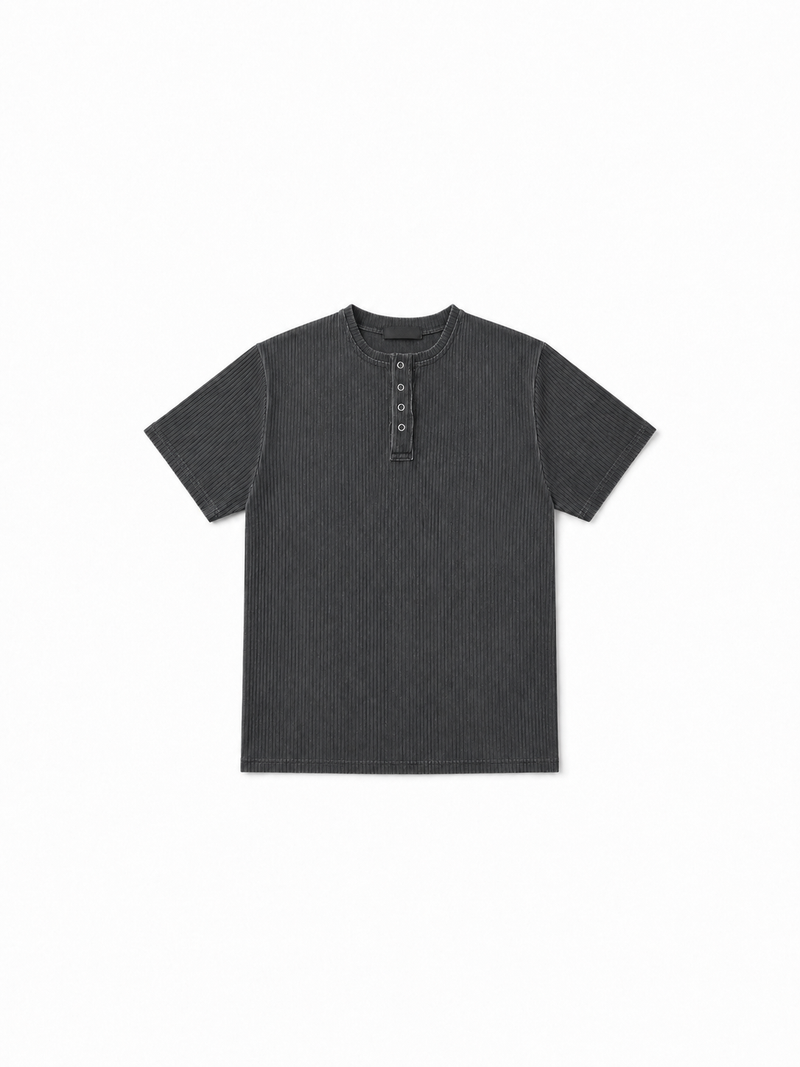 Drow Pigment Henley Top