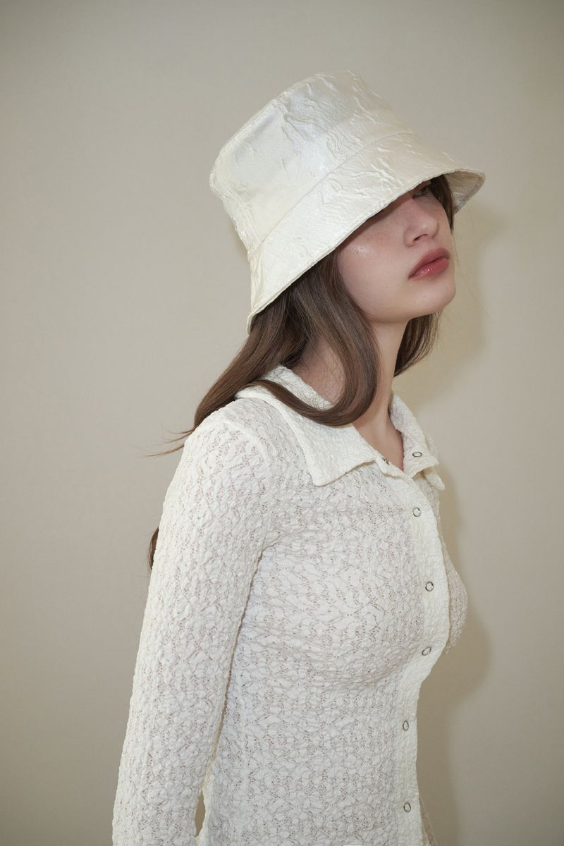 SOUFFLE bucket hat_ivory