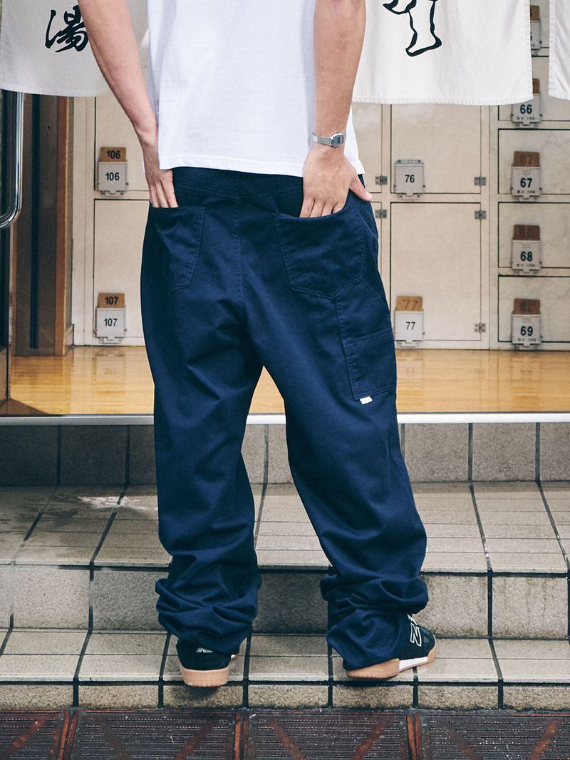 CARPENTER LOOSEFIT COTTON PANTS NAVY