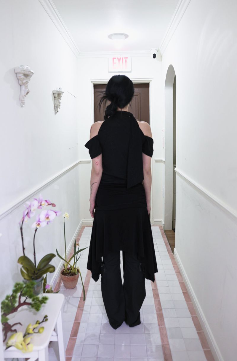 Halter open shoulder T (3color)