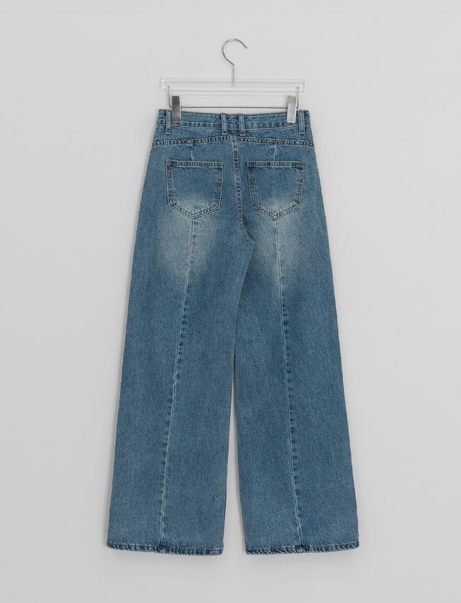 Picat Pocket Straight Denim Pants