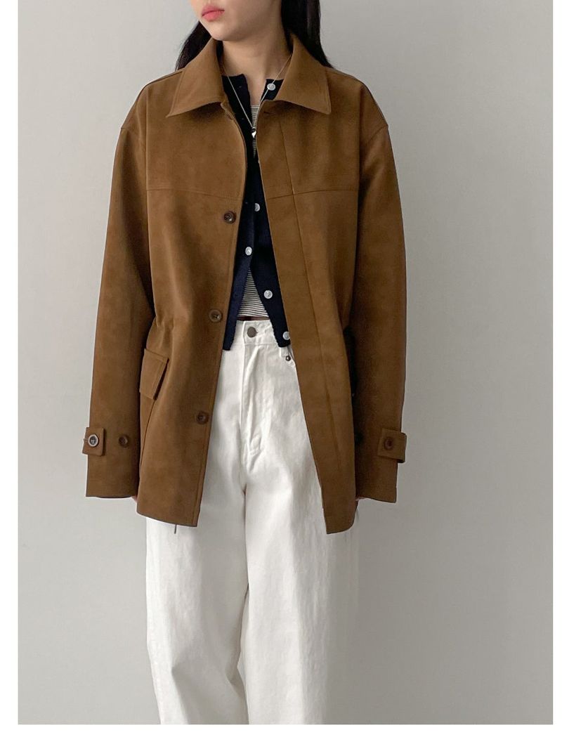 INCHANT ME(インチャントミー)の「Nubuck String Overfit Leather Jacket(Jackets/Outerwear)」