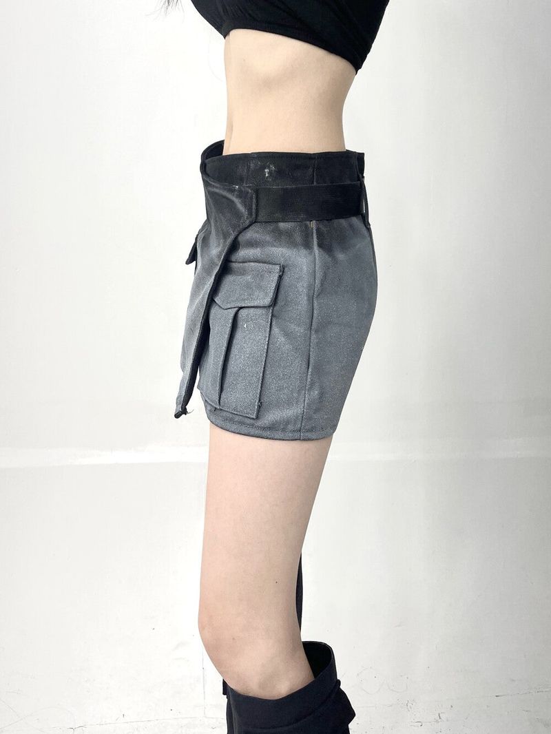 1030. Gradation wrap belt mini sk (2color)
