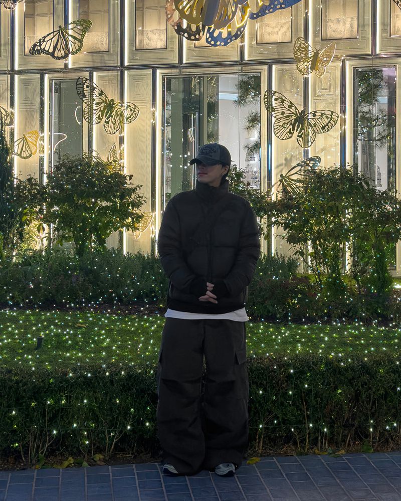 Work Cargo Pants 2C Peach Brushed Wide