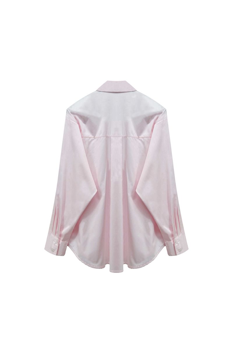 BRIGHT OVERSIZED SHIRT / PINK