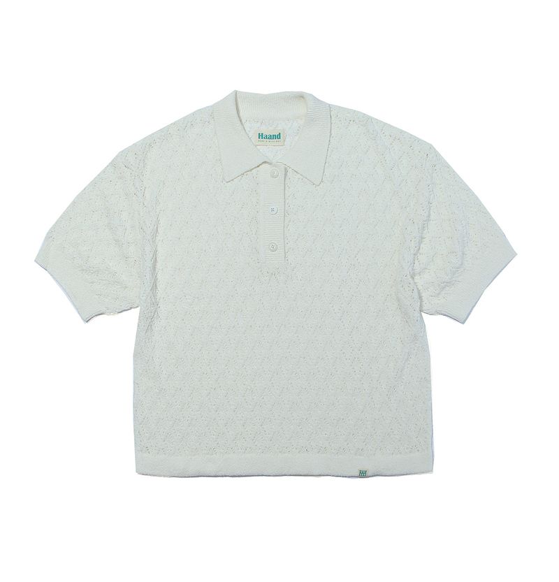 WIGGLY COLLAR KNIT TOP