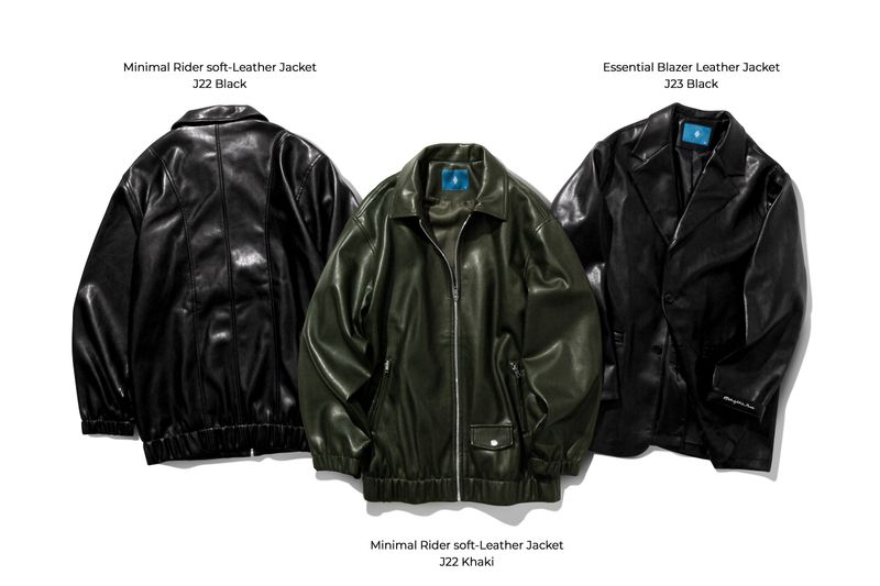 Minimal Rider soft-Leather Jacket J22 Black