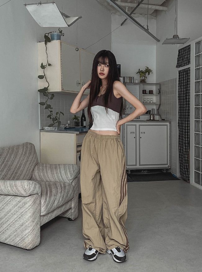 Curve Track Bridge Nylon Pants