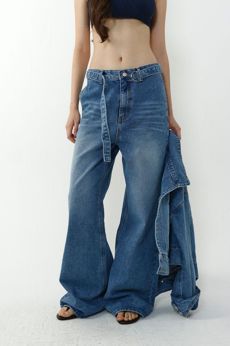 BELTED DENIM_BLUE