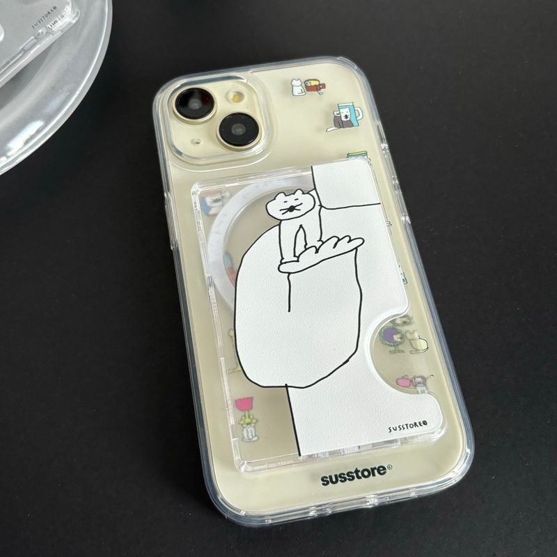 susstore（ソスストア）の「[MagSafe card wallet]The cat that became a scarf（Smartphone Accessories）」