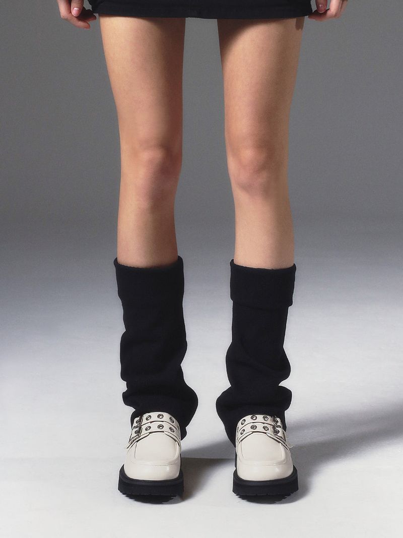 Biker Platform loafer ivory