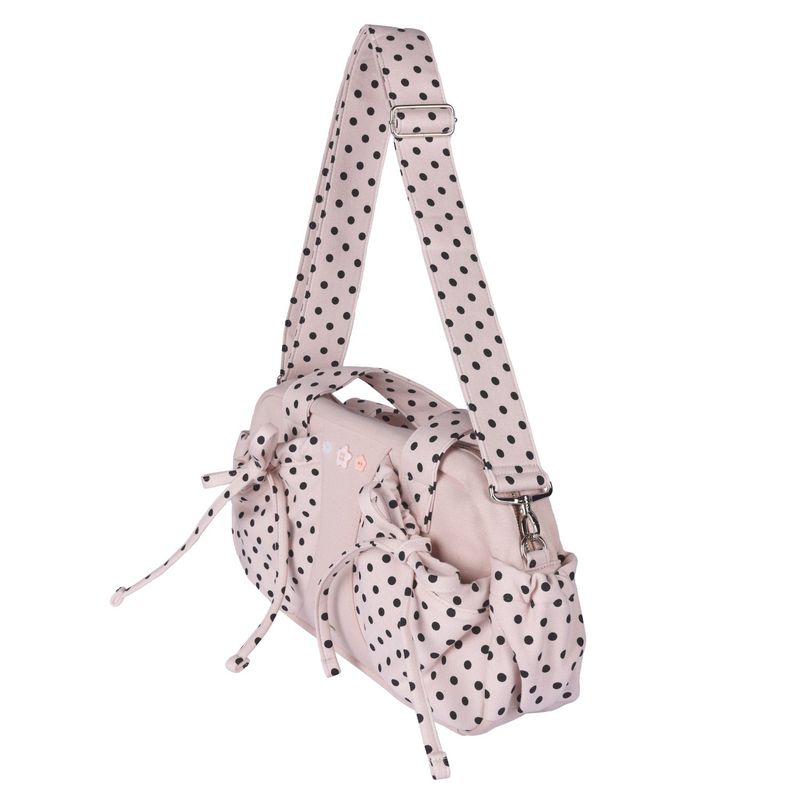 Dot button bag_indi pink