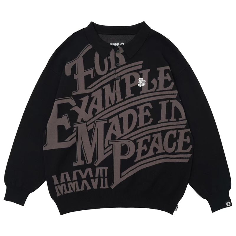 EXAMPLE MADE IN PEACE POLO KNIT SHIRTS