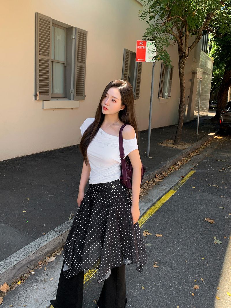 [ORIGINAL] Kia Unbalanced Layered Skirt