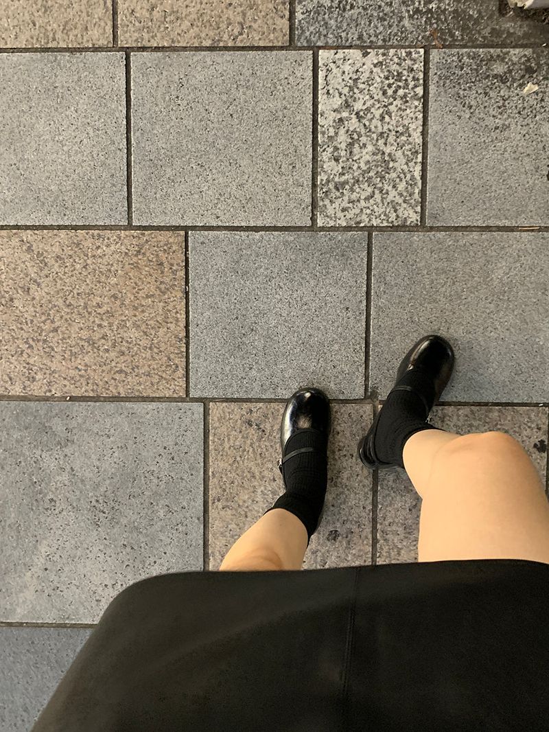 Bullet leather skirt