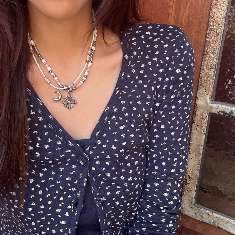 [MADE]Ivory stone Necklace (S)
