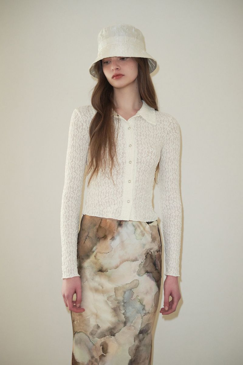 SOUFFLE bucket hat_ivory