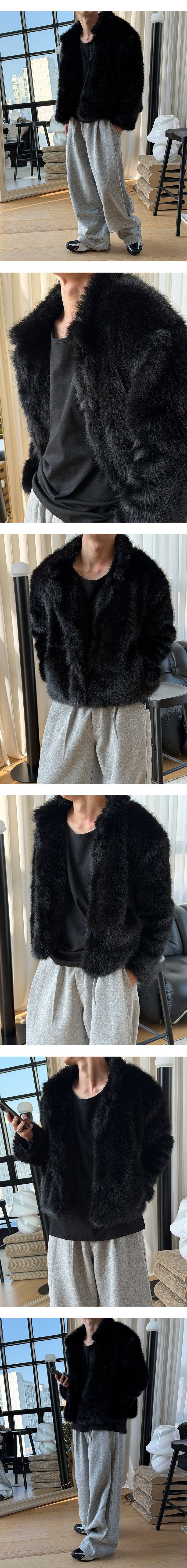 [Unisex] Off fur jacket