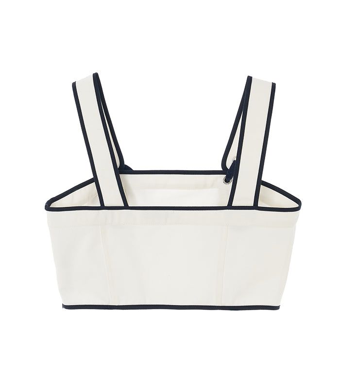 ribbon bustier_ivory