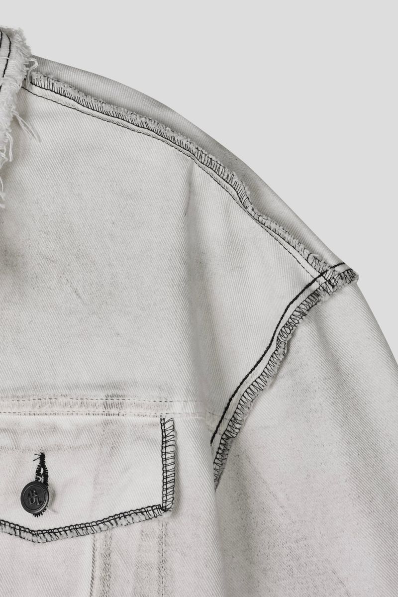 MG650 Stitch Dirty Wash Crop Jacket